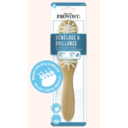 Brosse en bois fine démêlage et brillance 0014 FP