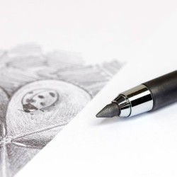 Porte mine pte 5.2 ss blister avec 6 mines touch Milan