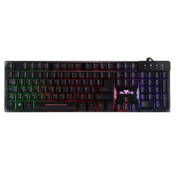 Clavier GAMER semi-mécanique Rainbow - noir ELYTE KY-100