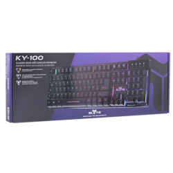 Clavier GAMER semi-mécanique Rainbow - noir ELYTE KY-100