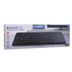 Clavier sans fil avec touch pad pour  K-SMART pour Smart TV - noir