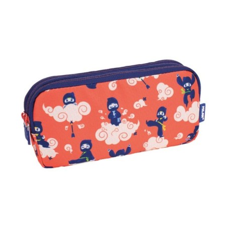 Trousse 3 fermetures éclair Ninjutsu, rouge MILAN