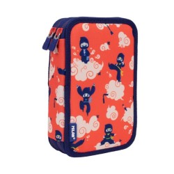 Trousse garnie 2 étages Ninjutsu, rouge MILAN