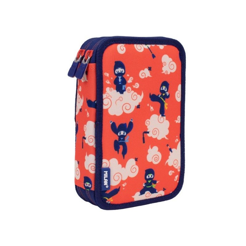 Trousse garnie 2 étages Ninjutsu, rouge MILAN