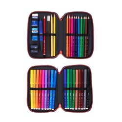 Trousse garnie 2 étages Ninjutsu, rouge MILAN