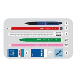 Trousse garnie 2 étages Ninjutsu, rouge MILAN