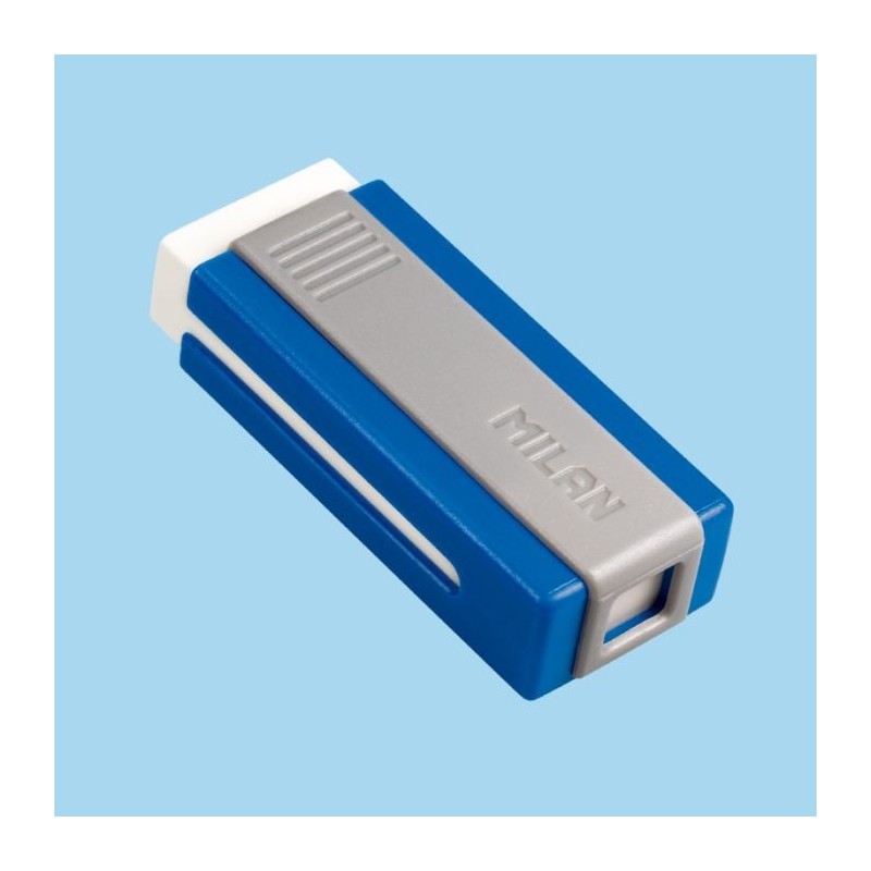 Gomme blanche rectangulaire avec protection Milan