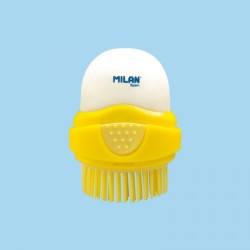Gomme blanche avec brosse CAPSULE assortie Milan