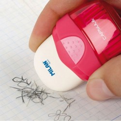 Gomme blanche avec brosse CAPSULE assortie Milan