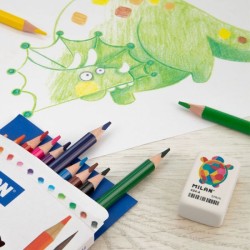 Gomme blanche dessins animées