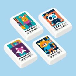 Gomme blanche dessins animées