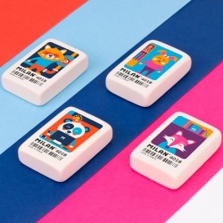 Gomme blanche dessins animées