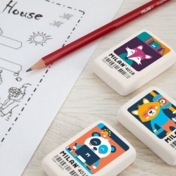 Gomme blanche dessins animées