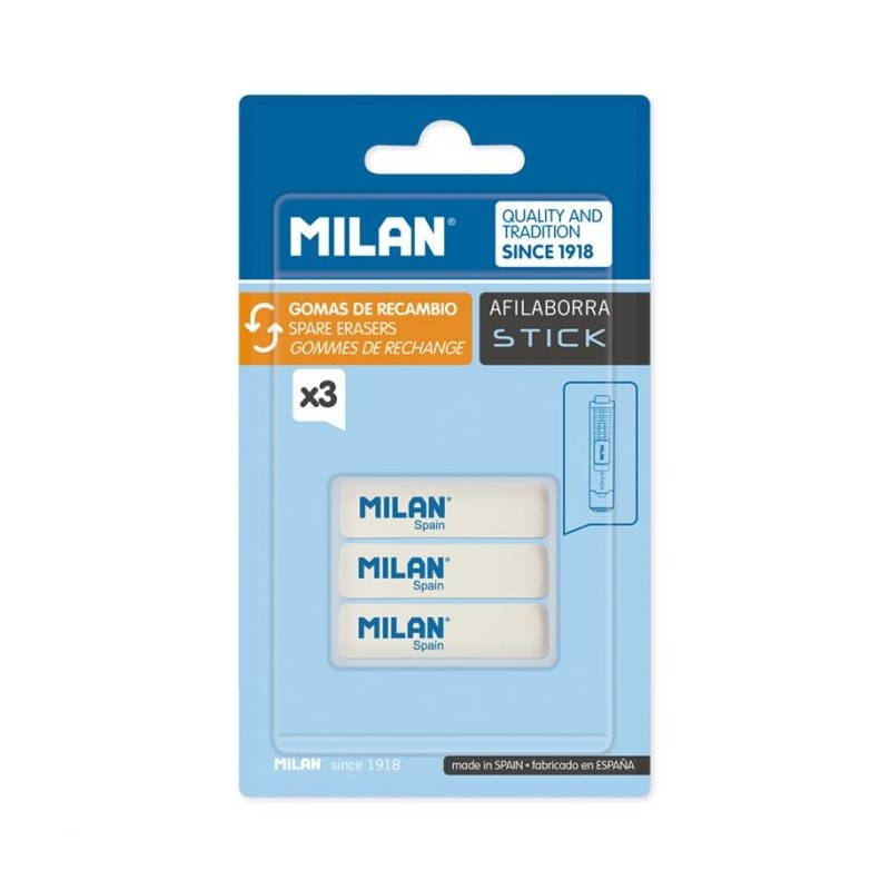 Recharge gomme STICK blist de 3 MILAN