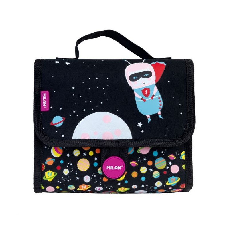 Cartable av 2 trousses garnie Super Heroes Space MILAN