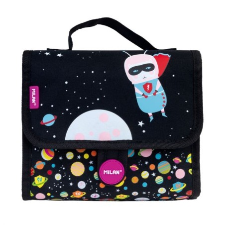 Cartable av 2 trousses garnie Super Heroes Space MILAN