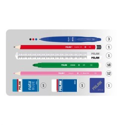 Cartable av 2 trousses garnie Super Heroes Space MILAN