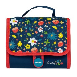 Cartable avec 2 trousses garnie Flowery MILAN