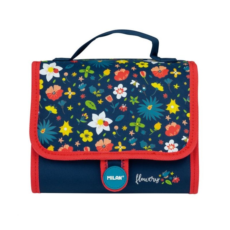 Cartable avec 2 trousses garnie Flowery MILAN