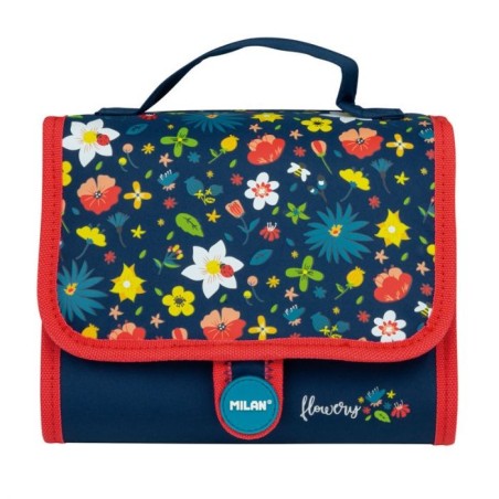 Cartable avec 2 trousses garnie Flowery MILAN