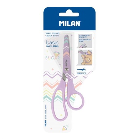 Ciseaux écolier 13cm ss blister BASIC DIAMOND MILAN