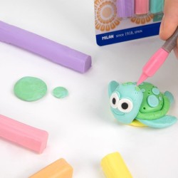 Pate à modeler en bâton  de 6 couleurs MILAN