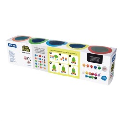 Pâte à modeler 5 pots 142g soft dough Neon MILAN