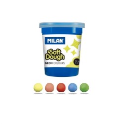 Pâte à modeler 5 pots 142g soft dough Neon MILAN