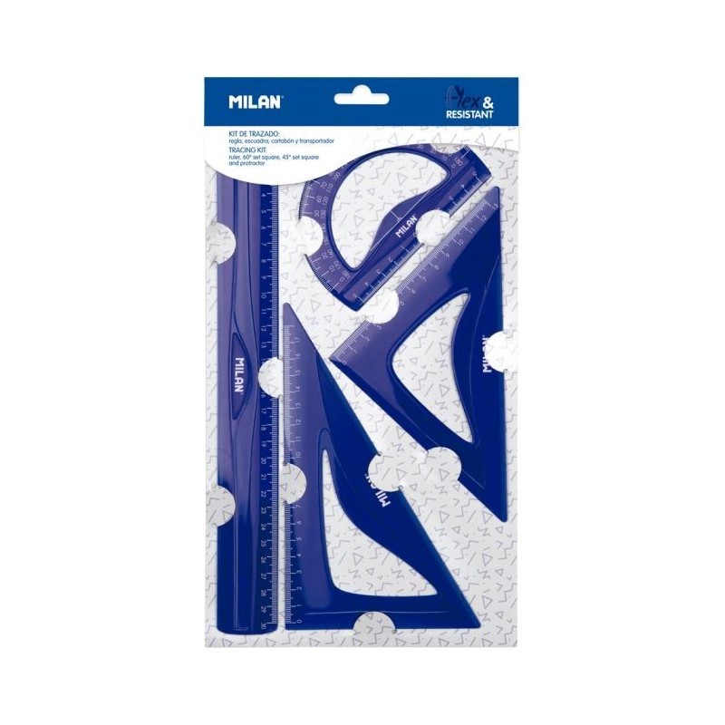 Set à dessin GM 4 pces flexible Milan