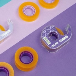 Dévidoir avec Scotch de bureau 19mmx33 Milan