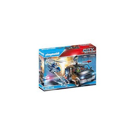 Police Camion de bandits et policier