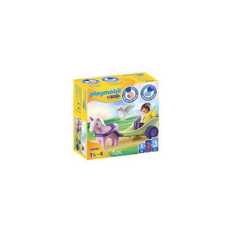 Calèche avec licorne et fée
