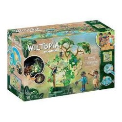 Forêt tropicale avec veilleuse