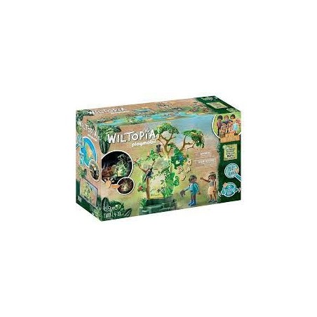 Forêt tropicale avec veilleuse