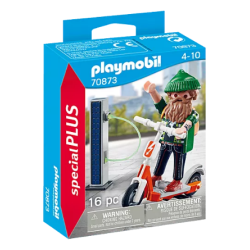 HIPSTER AVEC TROTTINETTE ELECTRIQUE