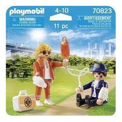 PLAYMOBIL Duo Secouriste et policière