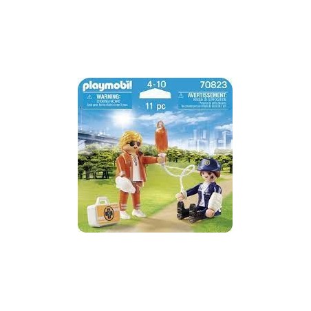 PLAYMOBIL Duo Secouriste et policière