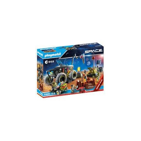 Unité mobile spatiale avec astronautes