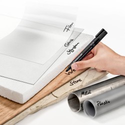 Marqueur permanent biseauté (poch. de 4) Staedtler
