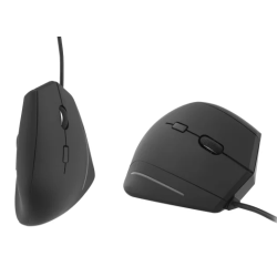 Souris ergonomique verticale - noir ERGO LINE VERTICALE