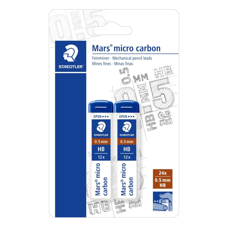 Mine 0.5 étui de 12 Marsmicro Staedtler