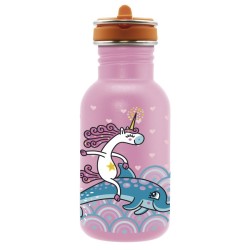 St. steel water bottle Flow cap 0.5L Jumping LAKEN