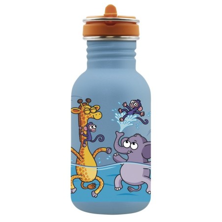 St. steel water bottle Flow cap 0.5L Pool BSFPI LAKEN