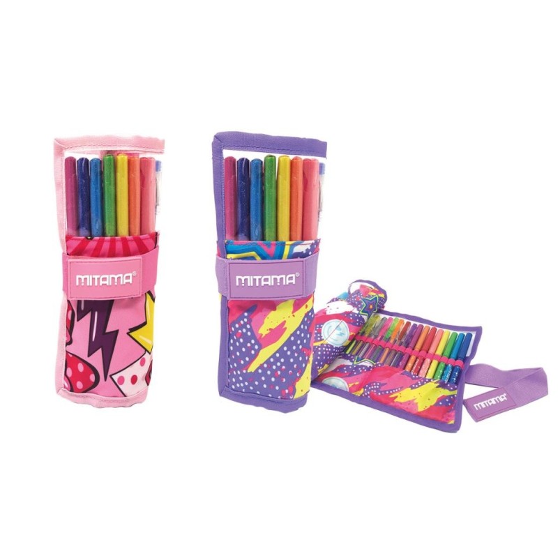 Trousse garnie Glitter ROLL case GRAPHICS ASSORTIE MITAMA