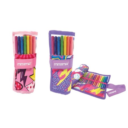 Trousse garnie Glitter ROLL case GRAPHICS ASSORTIE MITAMA