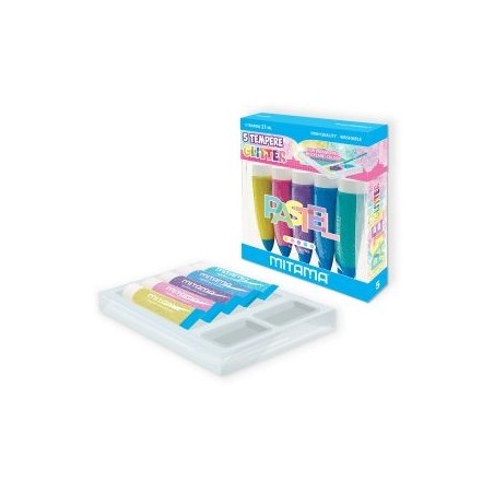 Gouache Glitter 5 tubes 21 ml MITAMA