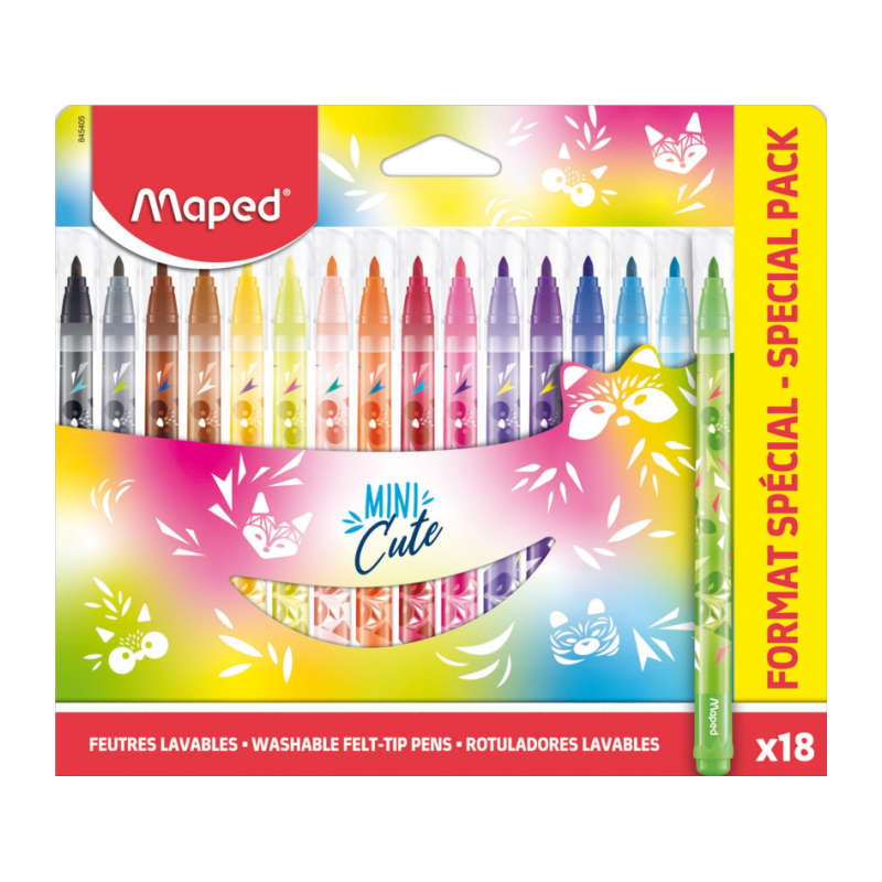 Feutre 18 couleurs Mini cute Maped