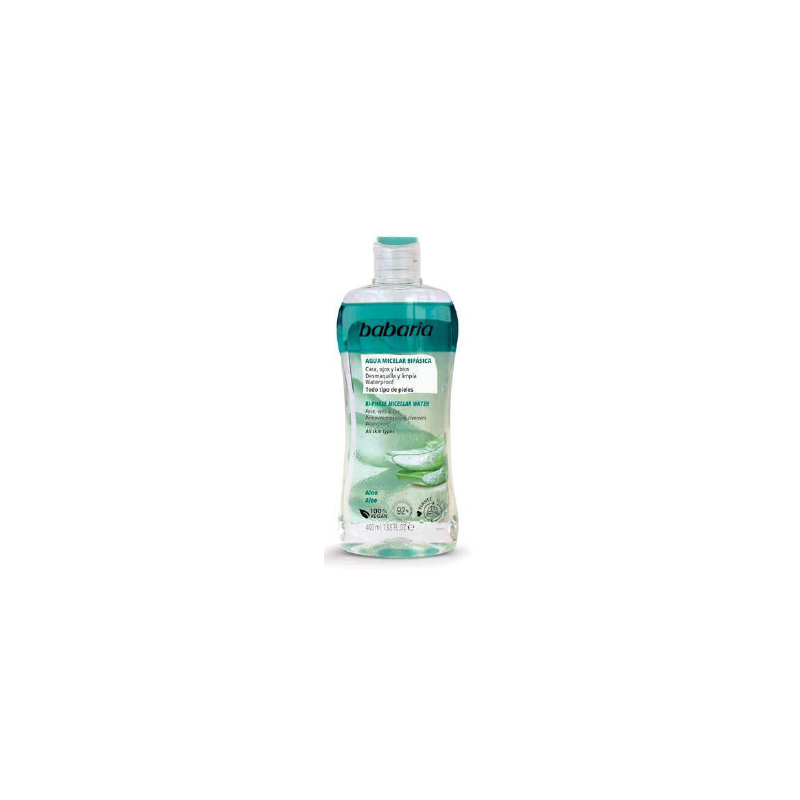 Eau micellaire biphase aloe vera 400ml BABARIA 31009