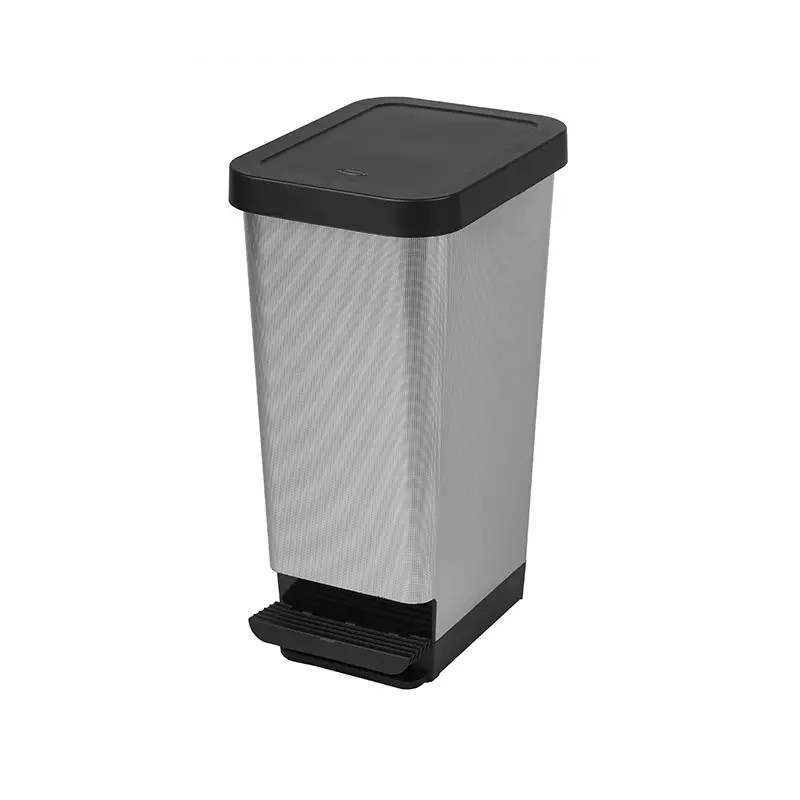 Corbeille à ordure avec pédale en plastique 45L CEP