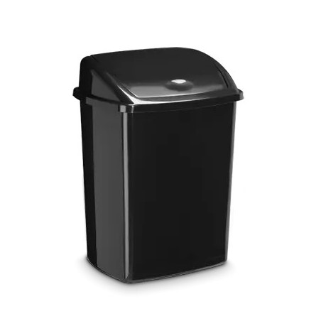 Poubelle plastique à couvercle basculant 50L CEP